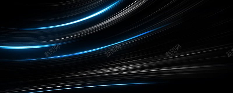 黑色蓝光科技科幻海报banner科技感科技风高科技背景