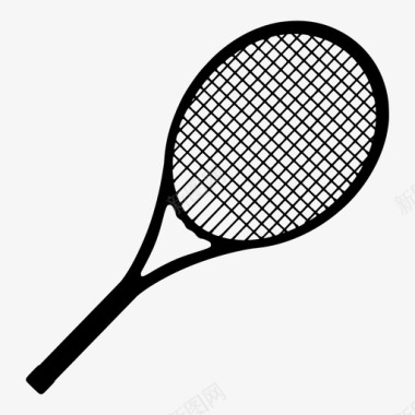 网球拍运动器材扣球图标图标