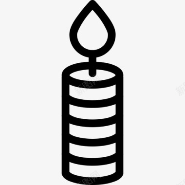 蜡烛蜡烛感恩节展示品图标图标
