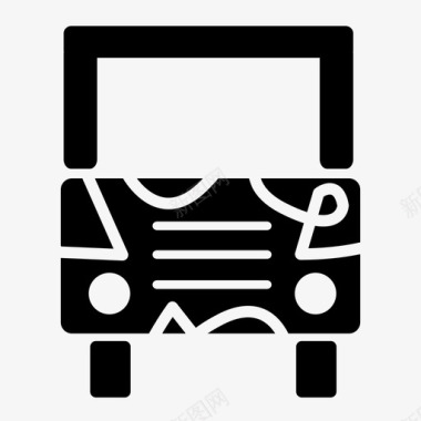 公共交通标识公共汽车汽车司机图标图标