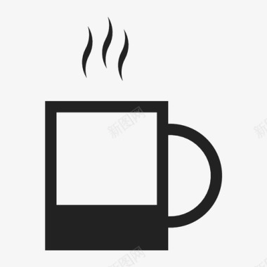 一杯咖啡服务员糖图标图标