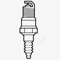 发动机火花塞火花塞汽车电气图标高清图片