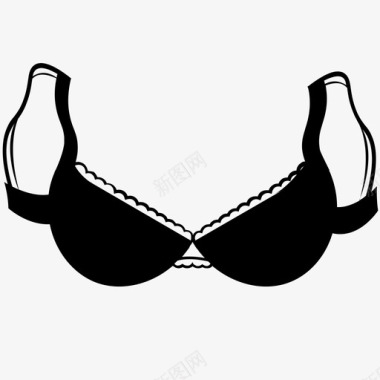 女性服装胸罩内衣性图标图标