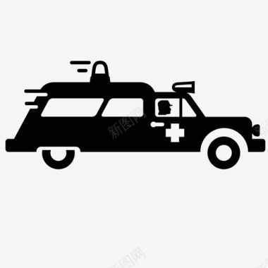 护理人员救护车车辆交通工具图标图标