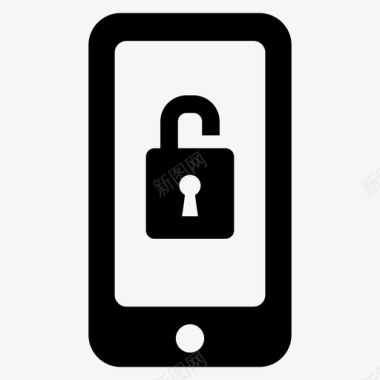 手机解锁通知密码图标图标
