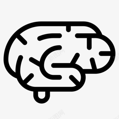 大脑思考智慧图标图标