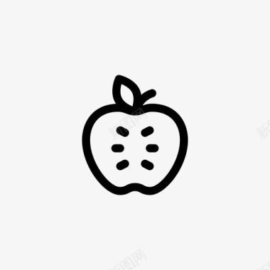苹果切片产品图标图标