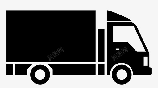 邮件标志卡车车辆旅行图标图标