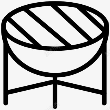 烧烤架图标图标