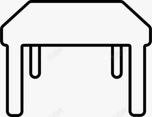 桌子餐食木制图标图标
