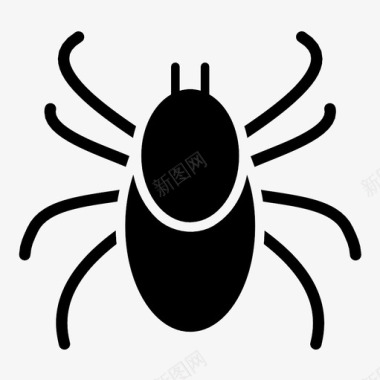 害虫螨蜱害虫图标图标