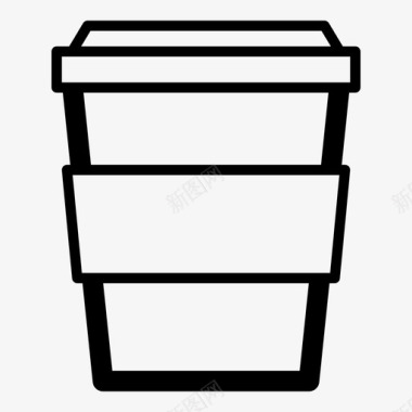 纸杯茶热饮图标图标