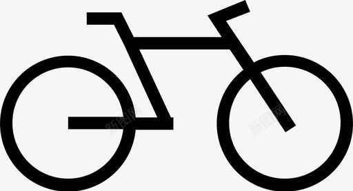 自行车自行车旅行和运输图标图标