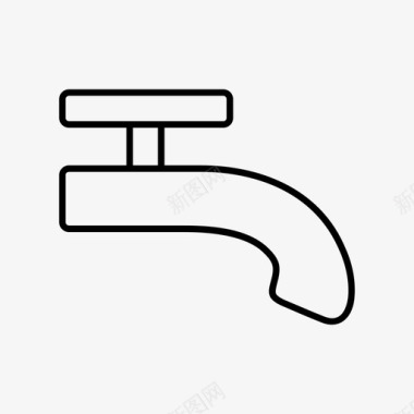 水龙头水槽洗手盆图标图标