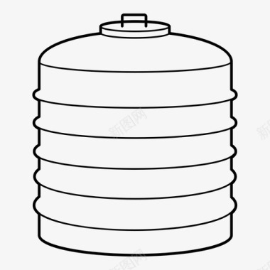 水箱容器储藏室图标图标
