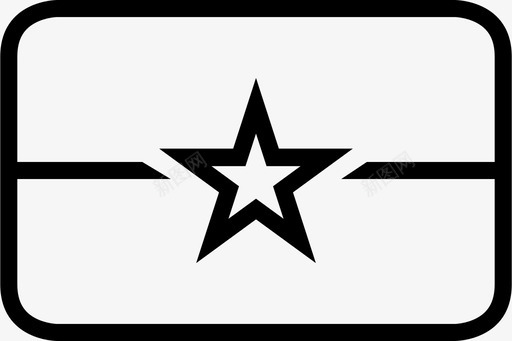 布基纳法索国旗世界地形图标图标
