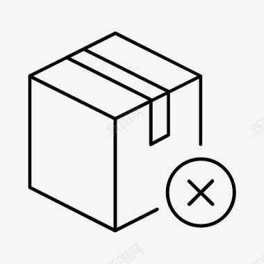 送货箱箱送货不成功发货图标图标