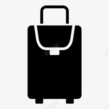 行李运输带行李手提行李旅行图标图标