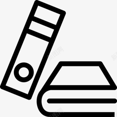 书籍文件夹图书馆图标图标