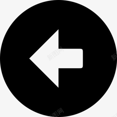 向左旋转向左圆圈图标图标