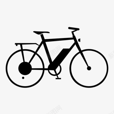 自行车城市自行车交通骑行图标图标
