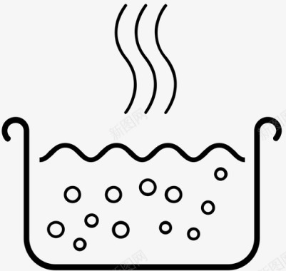 煮饭煮沸水图标图标