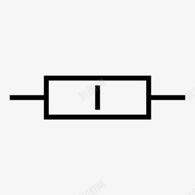 瓦特电阻器电气元件电子图标图标