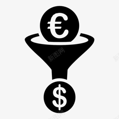 外汇货币转换欧元欧洲图标图标