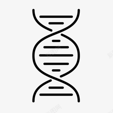 卡通医疗工具双螺旋复杂dna图标图标