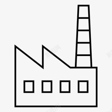 动感烟雾工厂中风烟雾图标图标