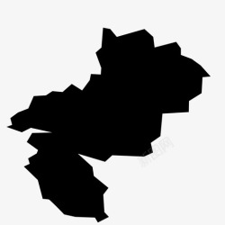 干旱地区卢瓦尔河流域北部地图图标高清图片