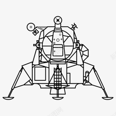 阿波罗登月器太空船图标图标