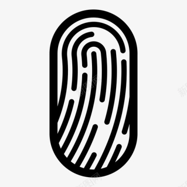 印记指纹标记印记图标图标
