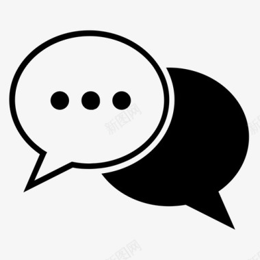 八卦太极语音泡泡聊天讲话图标图标