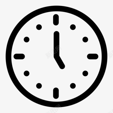 多角盘子5点钟时间盘子图标图标