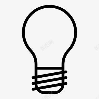 灯泡插座电源图标图标