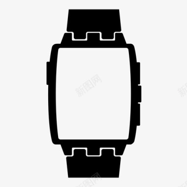 圆石手表钢时钟iwatch图标图标