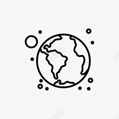 地球卫星地球世界宇宙图标图标