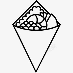 日式手卷铁木寿司食品日式图标高清图片