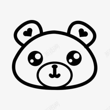 小熊熊宝宝动物图标图标