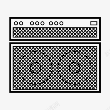 异形吉他阀门放大器声音音乐图标图标