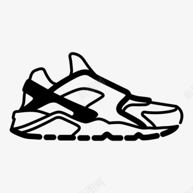 运动运动鞋huarache运动鞋鞋底图标图标