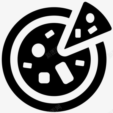 披萨切片披萨店图标图标