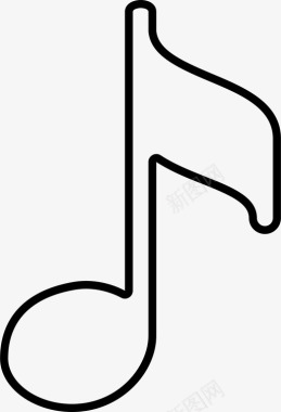 音符交响乐声音图标图标