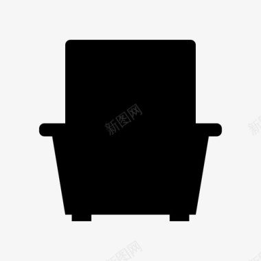 单人投篮机椅子扶手椅沙发图标图标
