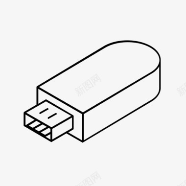 RAM存储器U盘通用串行总线存储器图标图标