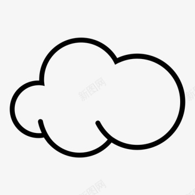 气候变暖云网络存储天气图标图标