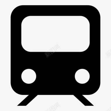 通勤火车快速旅行地铁图标图标