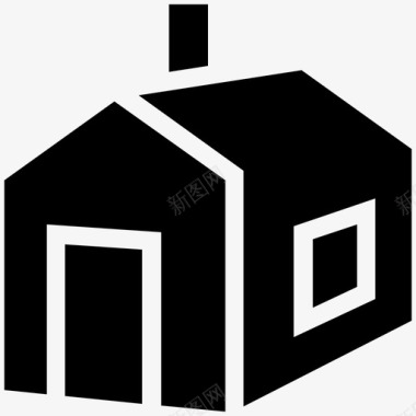 庇护房子谷仓建筑图标图标