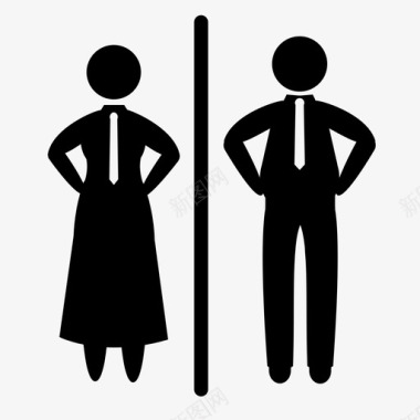 通用标志卫生间男女通用个人图标图标